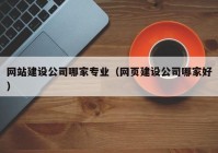 網(wǎng)站建設(shè)公司哪家專業(yè)（網(wǎng)頁建設(shè)公司哪家好）