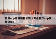 軟件app開發(fā)制作公司（專業(yè)制作app軟件公司）