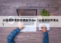 小程序開發(fā)軟件類似于dw（小程序好開發(fā)么）