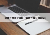 軟件開(kāi)發(fā)企業(yè)資料（軟件開(kāi)發(fā)公司網(wǎng)站）