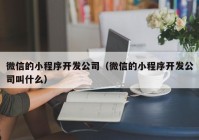 微信的小程序開發(fā)公司（微信的小程序開發(fā)公司叫什么）