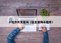 小程序開(kāi)發(fā)查詢（信息查詢小程序）