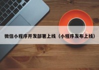 微信小程序開(kāi)發(fā)部署上線（小程序發(fā)布上線）