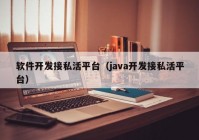 軟件開發(fā)接私活平臺（java開發(fā)接私活平臺）